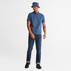 Millers River Pique Polo Shirt for Men in Blue Timberland Discount