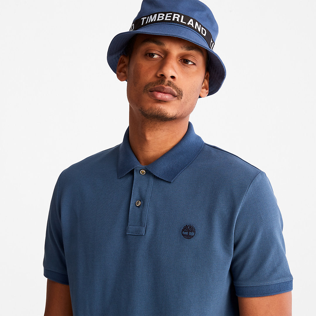 Millers River Pique Polo Shirt for Men in Blue Timberland Discount