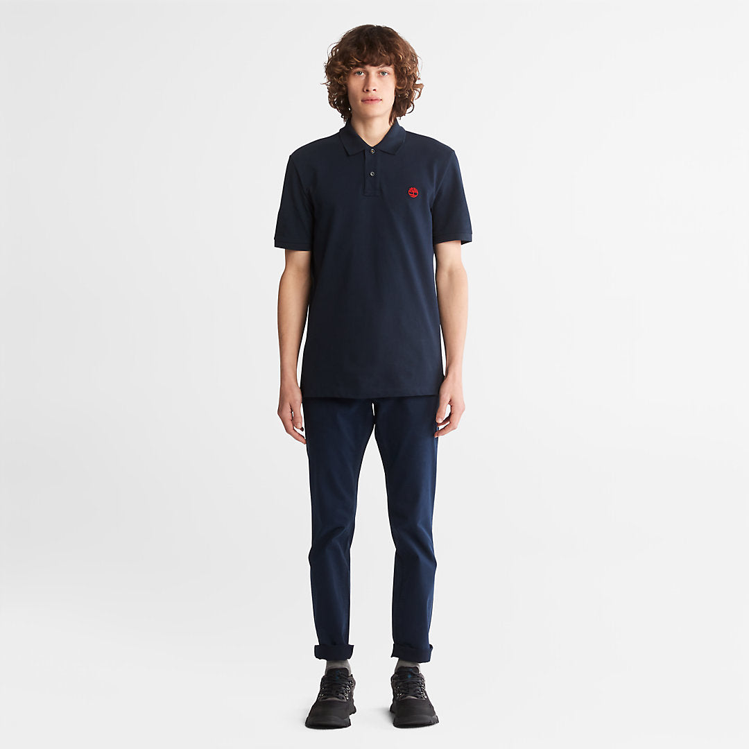 Millers River Pique Polo Shirt for Men in Navy Timberland US