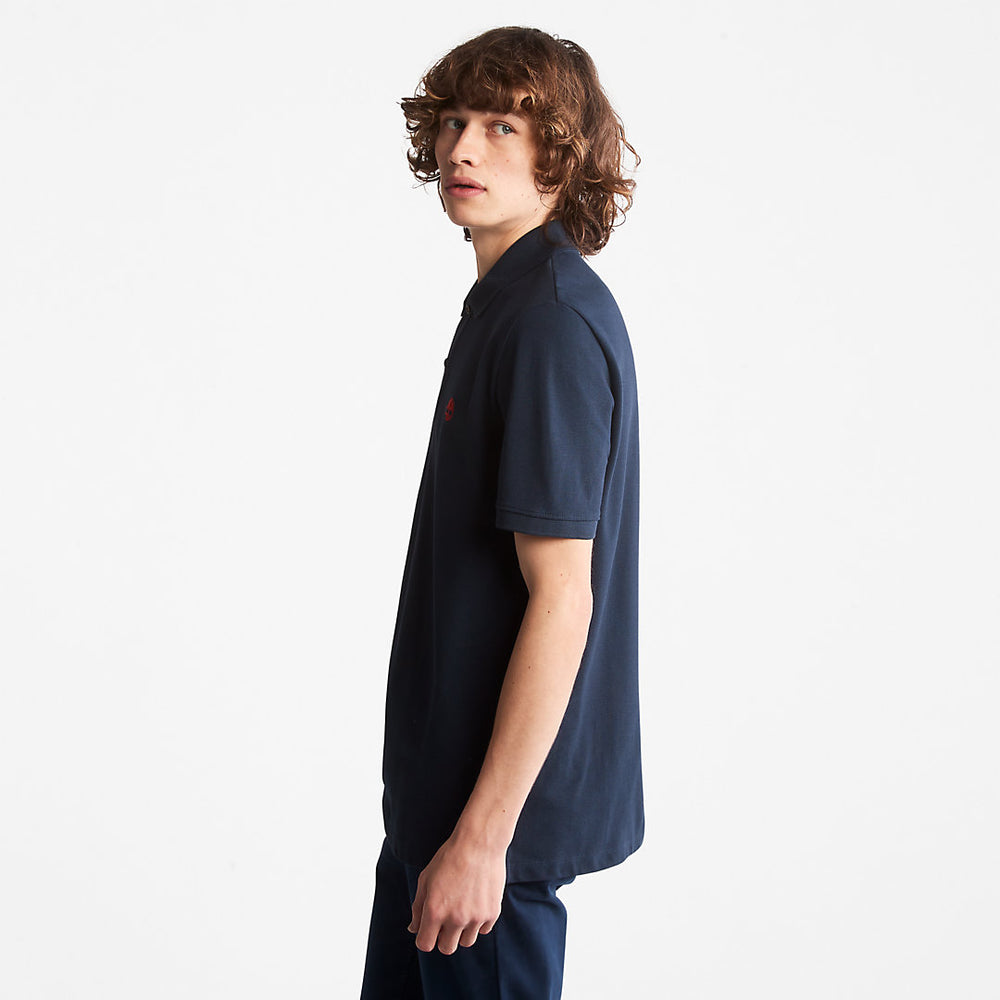 Millers River Pique Polo Shirt for Men in Navy Timberland US