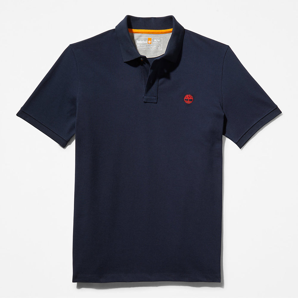 Millers River Pique Polo Shirt for Men in Navy Timberland US