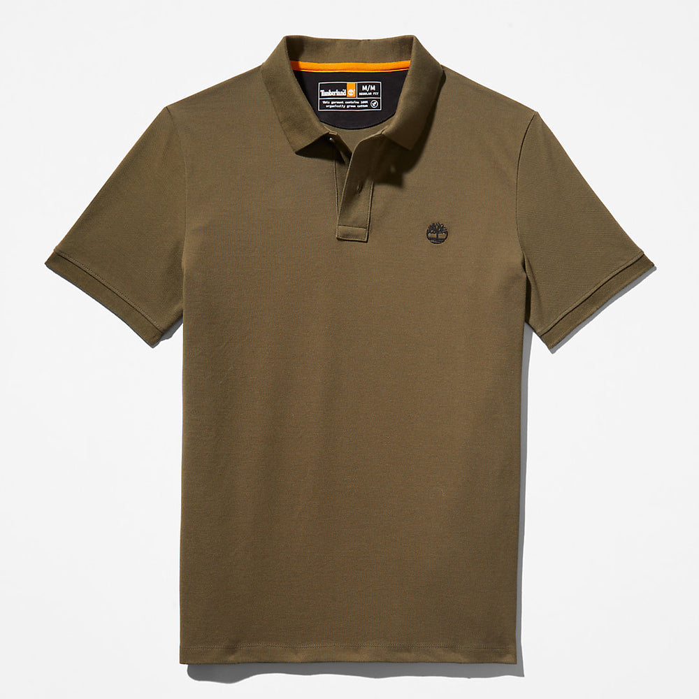Millers River Pique Polo Shirt for Men in Dark Green Timberland On Sale