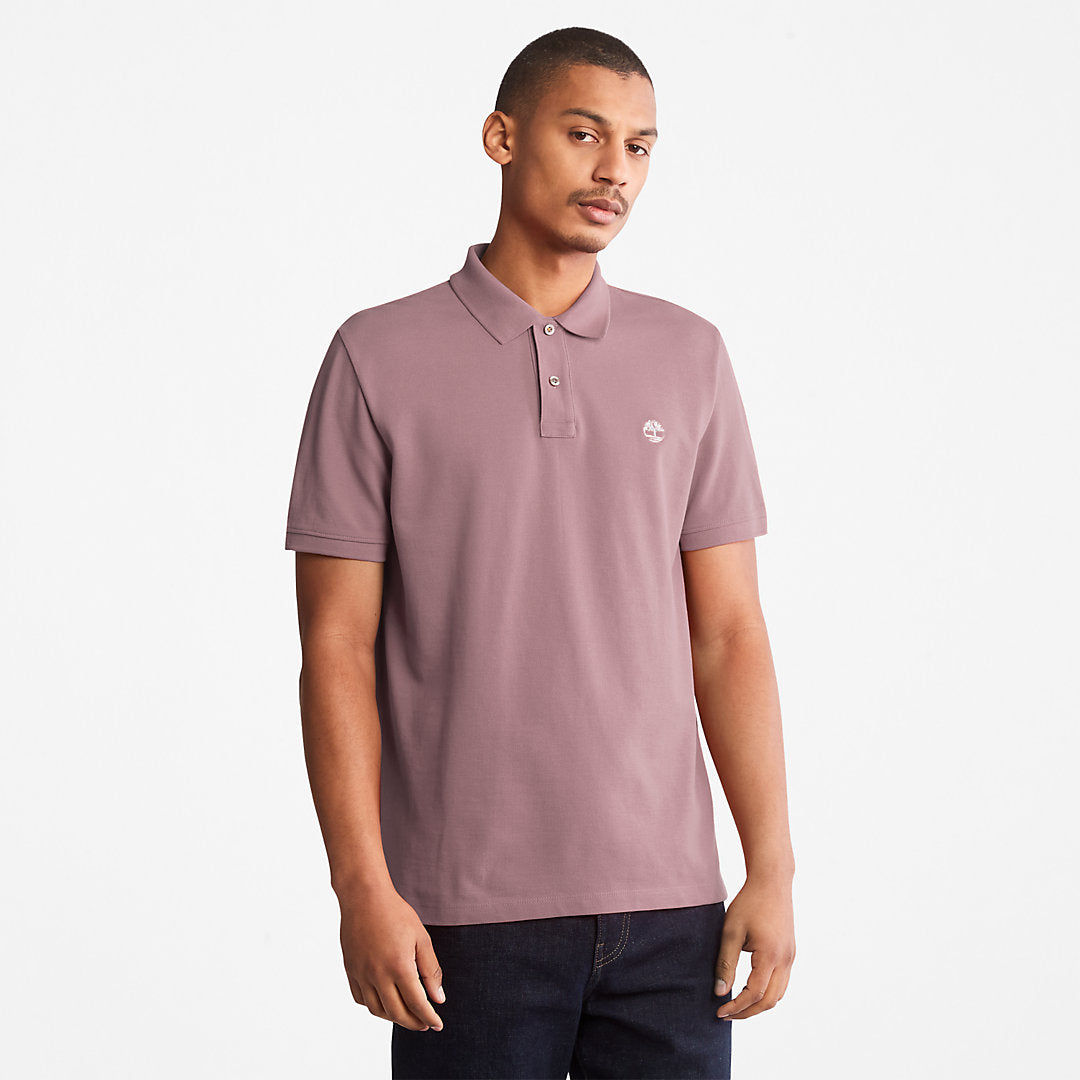 Millers River Pique Polo Shirt for Men in Purple Timberland On Sale
