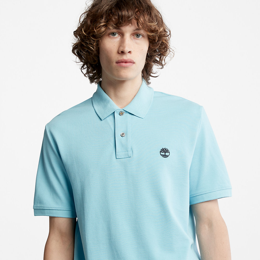 Millers River Pique Polo Shirt for Men in Light Blue Timberland For Sale