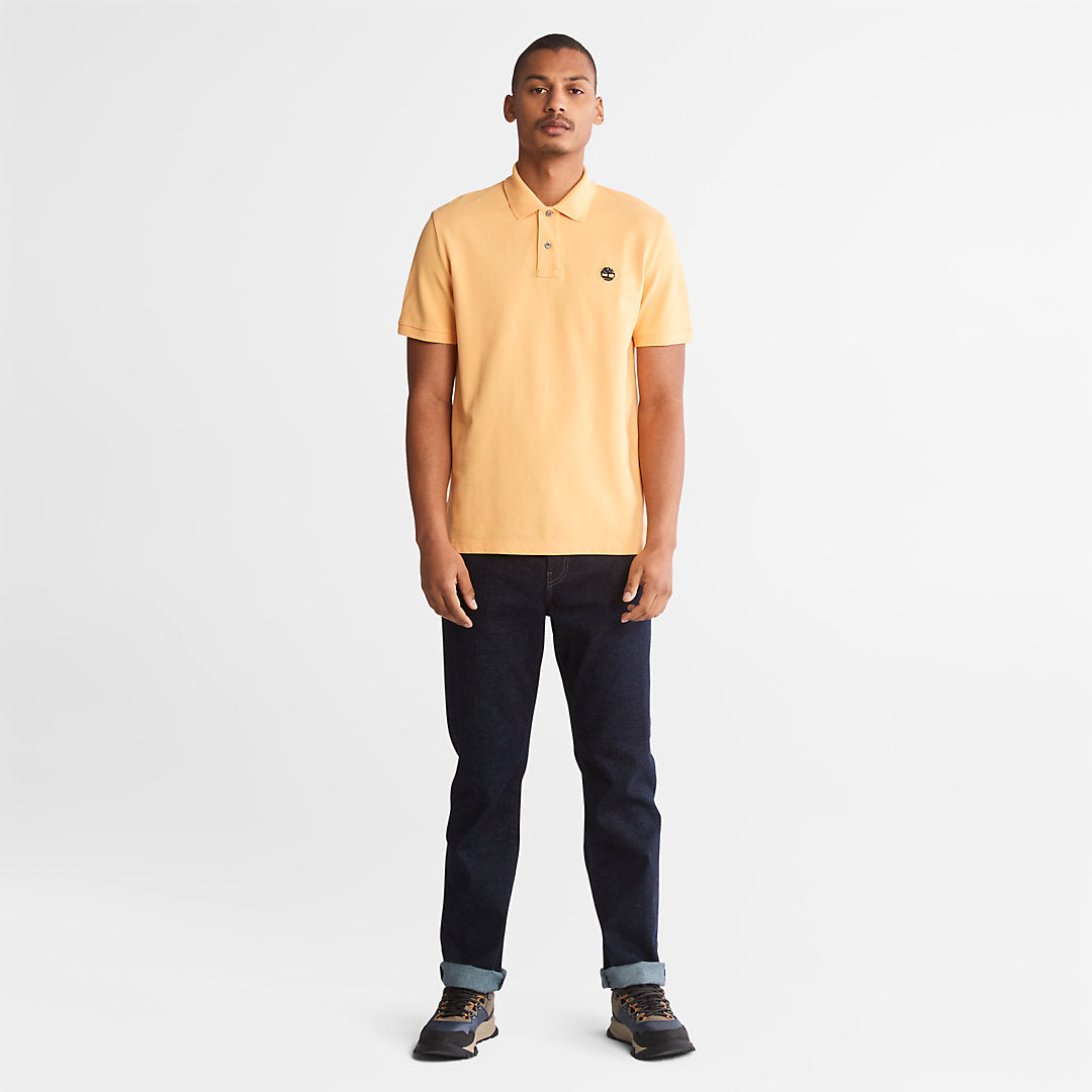 Millers River Pique Polo Shirt for Men in Yellow Timberland For Sale