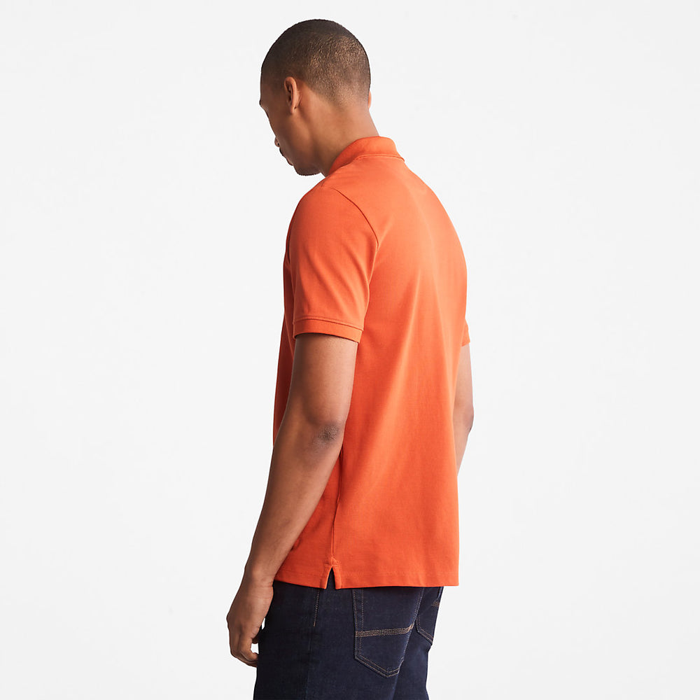 Millers River Pique Polo Shirt for Men in Orange Timberland Outlet
