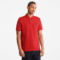 Millers River Pique Polo Shirt for Men in Red Timberland Sale