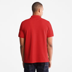 Millers River Pique Polo Shirt for Men in Red Timberland Sale