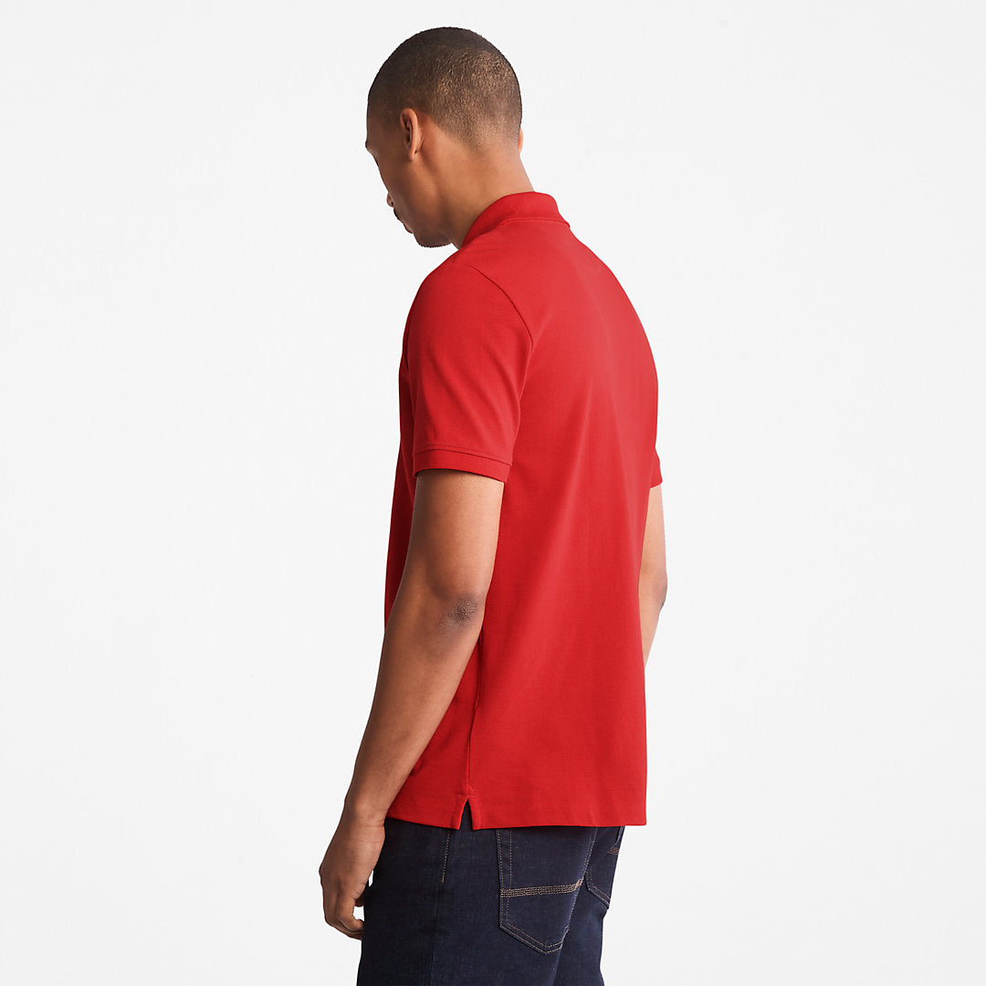 Millers River Pique Polo Shirt for Men in Red Timberland Sale