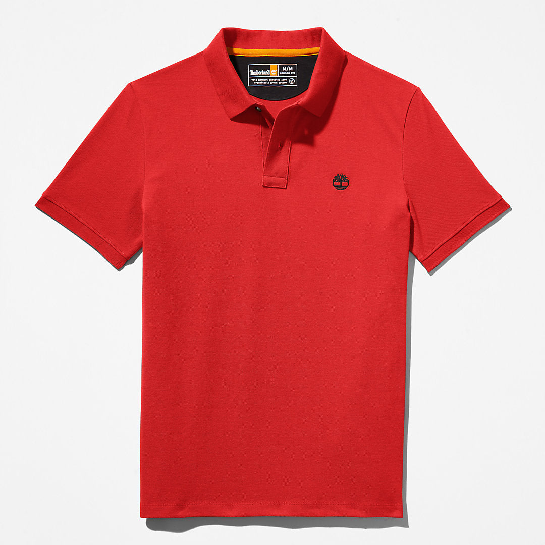Millers River Pique Polo Shirt for Men in Red Timberland Sale