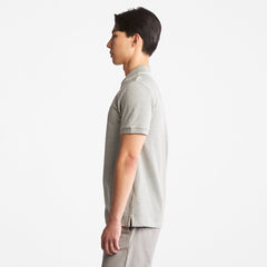 Millers River Print-Collar Polo Shirt for Men in Grey Timberland US