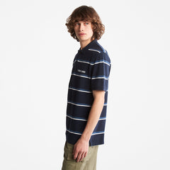 Zealand River Striped Polo Shirt for Men in Navy Timberland US
