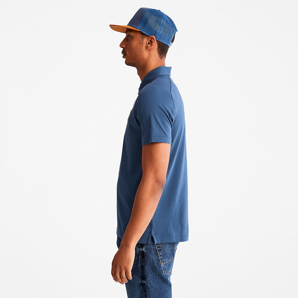 TimberFresh™ Supima® Cotton Polo Shirt for Men in Blue Timberland Sale