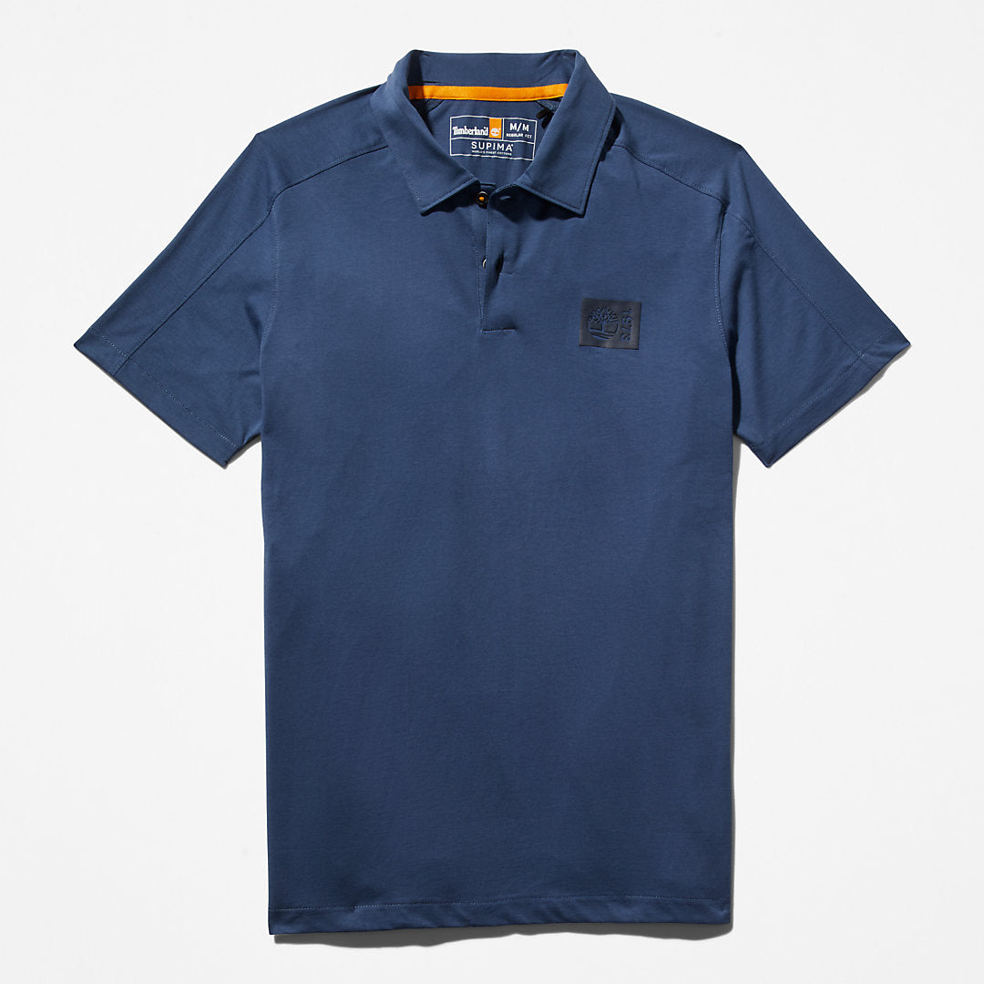 TimberFresh™ Supima® Cotton Polo Shirt for Men in Blue Timberland Sale