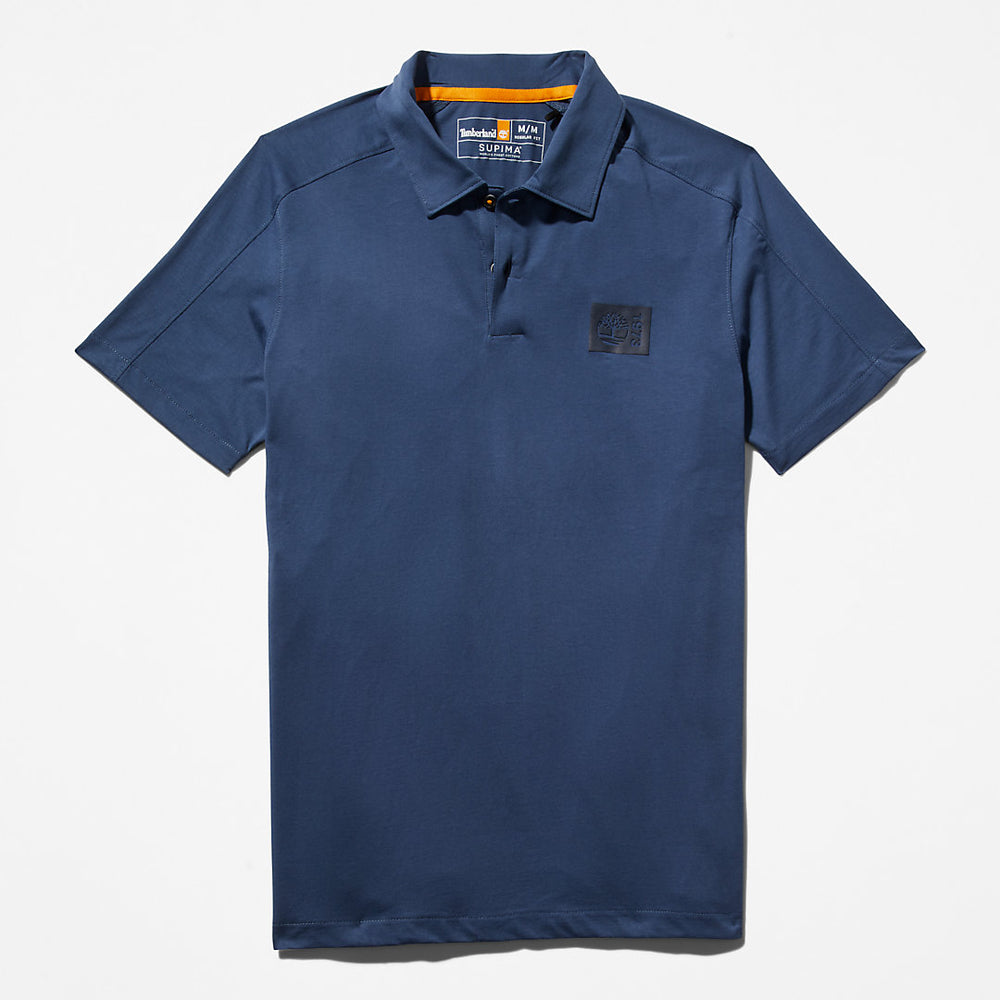 TimberFresh™ Supima® Cotton Polo Shirt for Men in Blue Timberland Sale