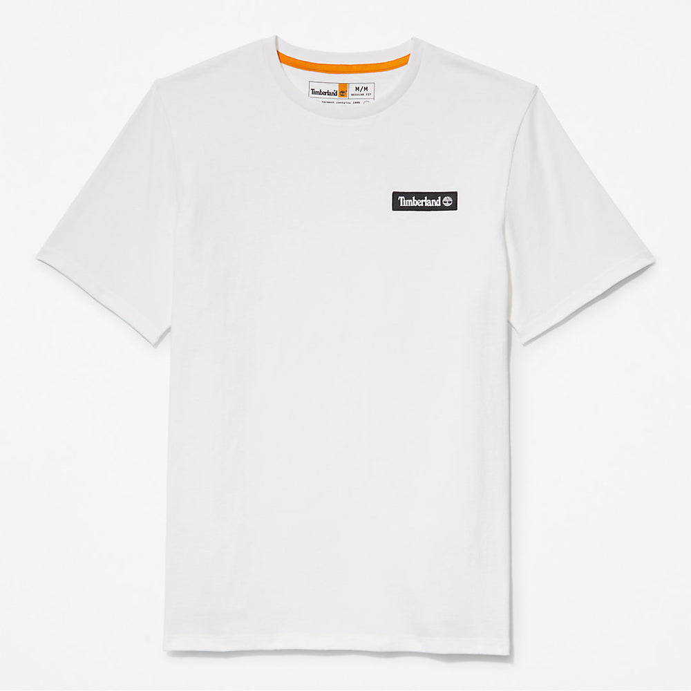 All Gender Heavyweight Badge T-Shirt in White Timberland Outlet