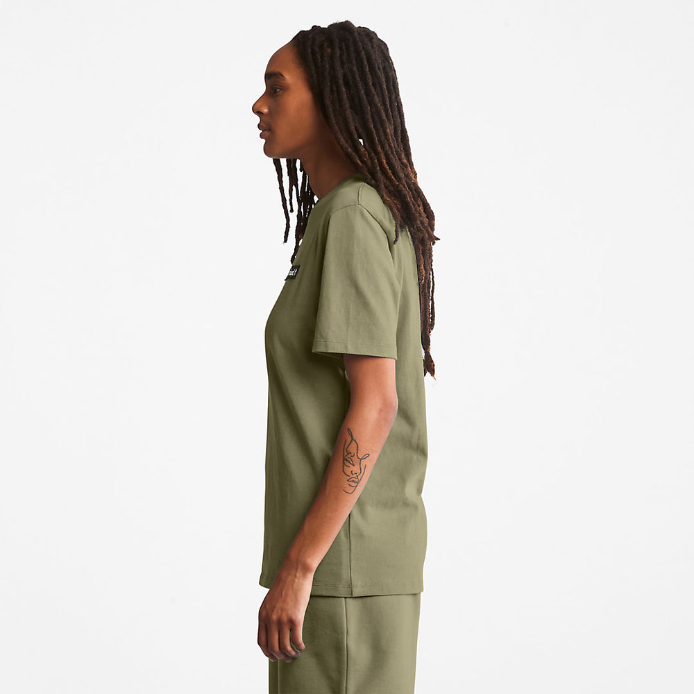 All Gender Heavyweight Badge T-Shirt in Dark Green Timberland Online