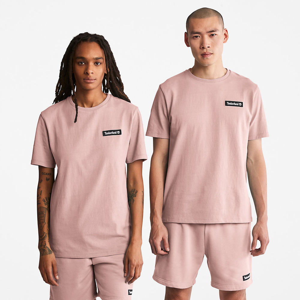 All Gender Heavyweight Badge T-Shirt in Pink Timberland Sale
