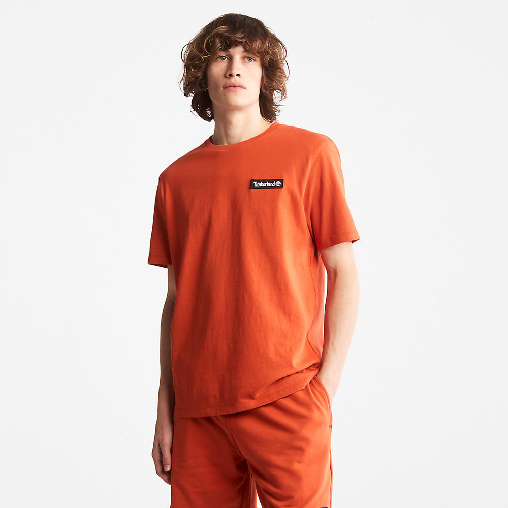 All Gender Heavyweight Badge T-Shirt in Orange Timberland Discount