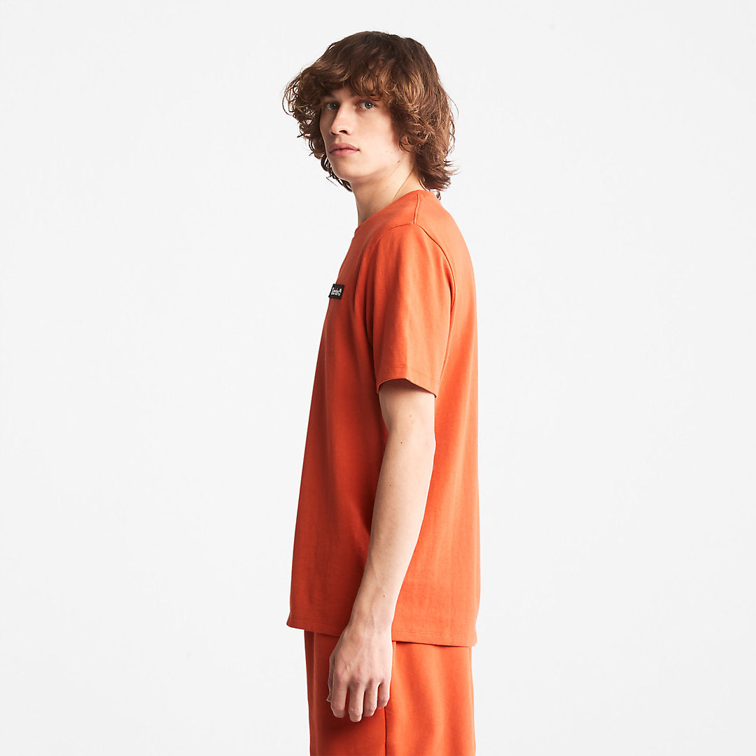 All Gender Heavyweight Badge T-Shirt in Orange Timberland Discount