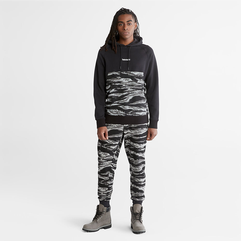 White Tiger Print Hoodie for Men in Camo Timberland For Sale