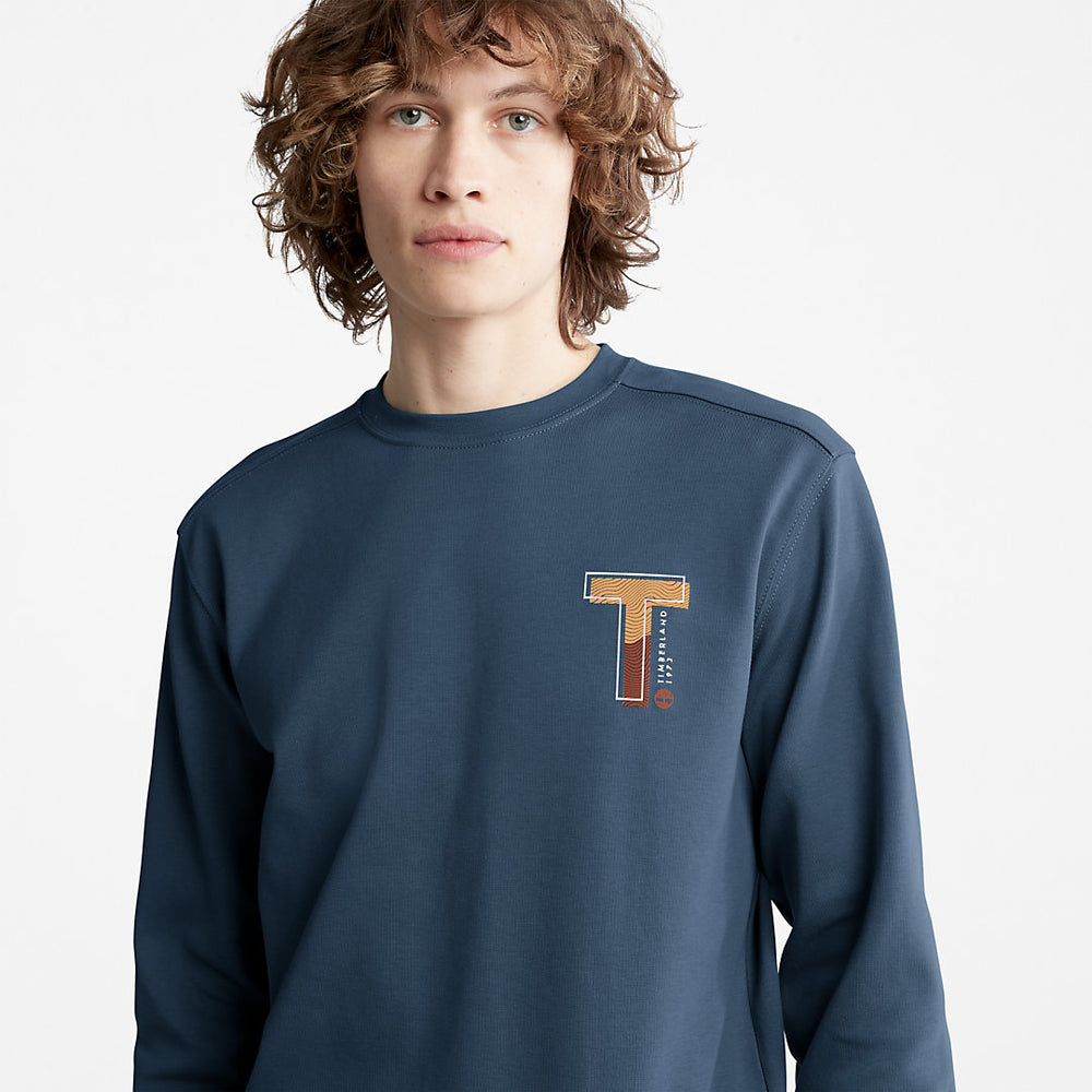 Sweatshirt with TimberFresh™ Technology for Men in Blue Timberland For Sale