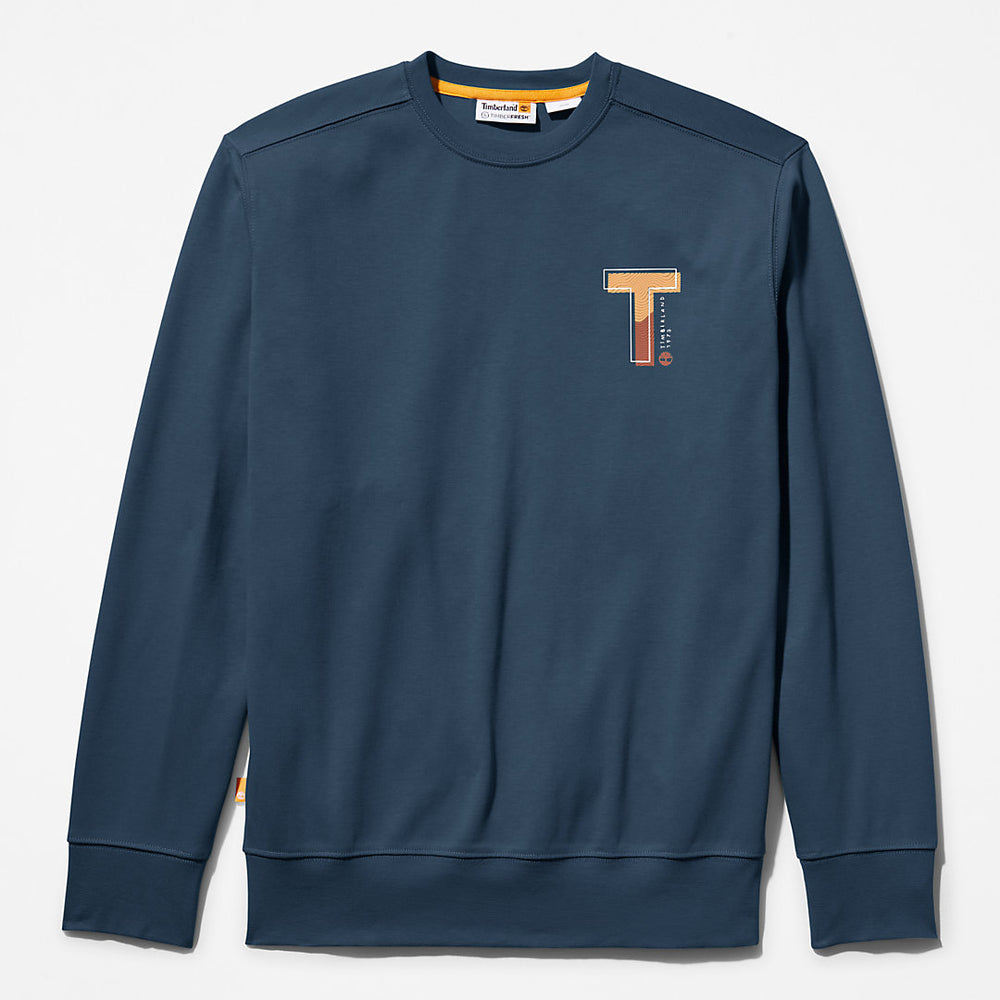 Sweatshirt with TimberFresh™ Technology for Men in Blue Timberland For Sale