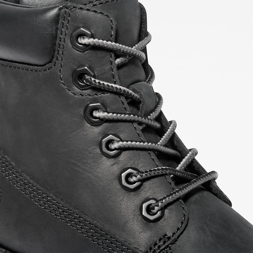 Courma 6 Inch Side-Zip Boot for Youth in Black Timberland Online