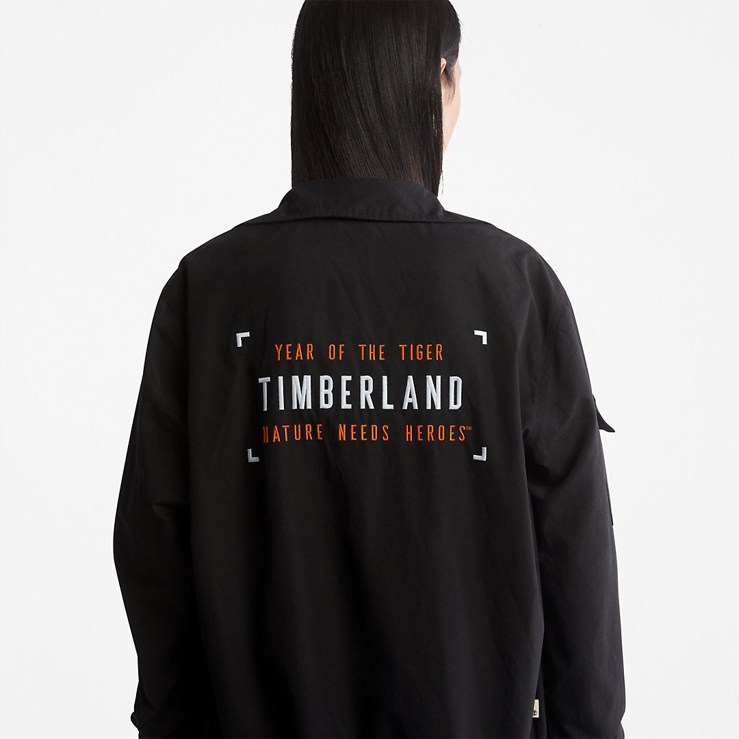 All Gender Year of the Tiger Bomber Jacket in Black Timberland Discount