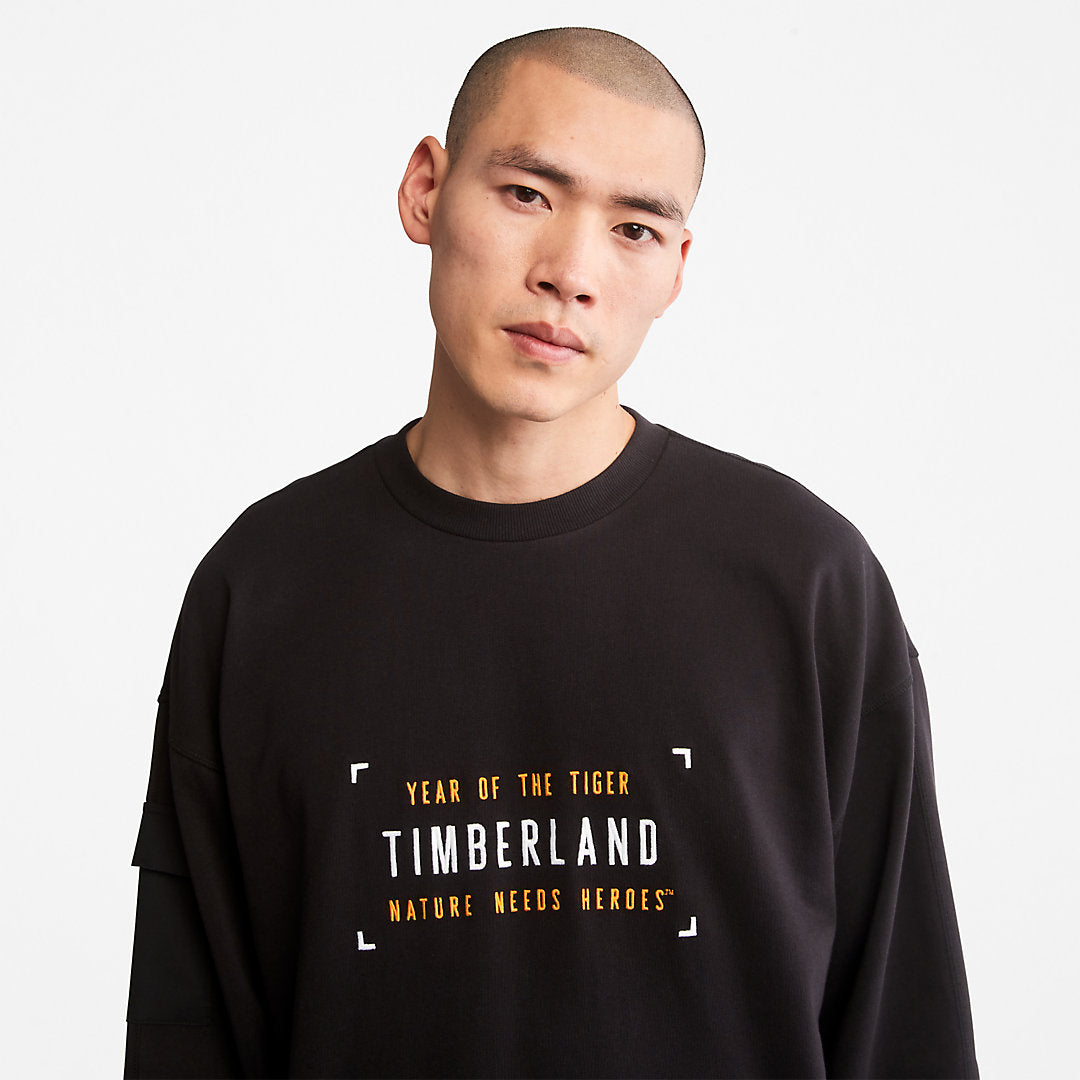 Year of the Tiger Sweatshirt for Men in Black Timberland Sale