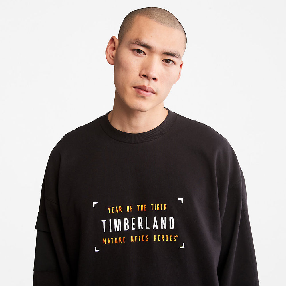 Year of the Tiger Sweatshirt for Men in Black Timberland Sale