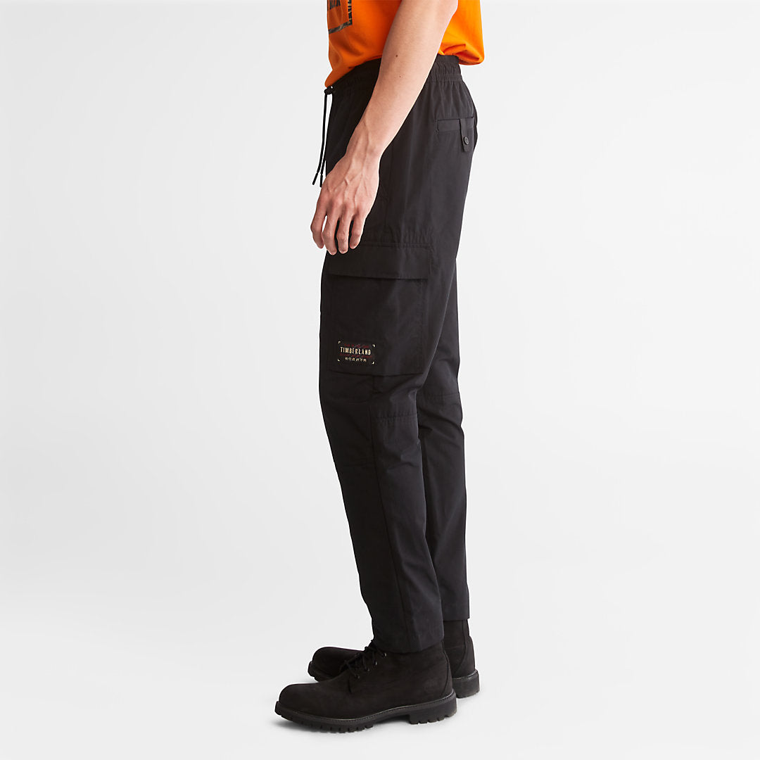 Water-Repellent Cargo Trousers for Men in Black Timberland Outlet
