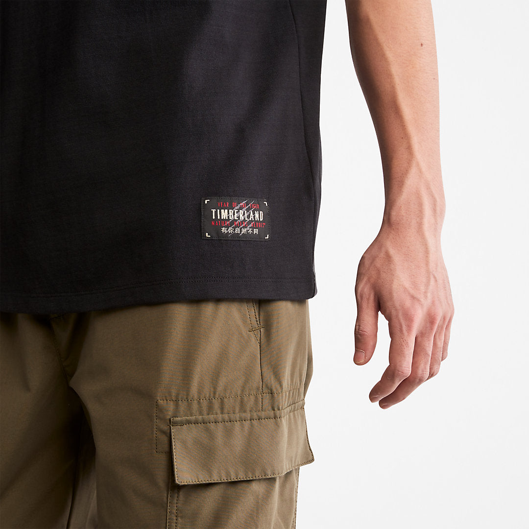 Year of the Tiger T-Shirt for Men in Black Timberland On Sale