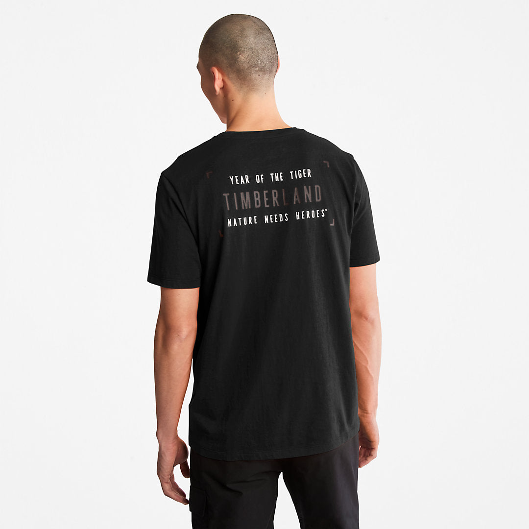Year of the Tiger T-Shirt for Men in Black Timberland Outlet