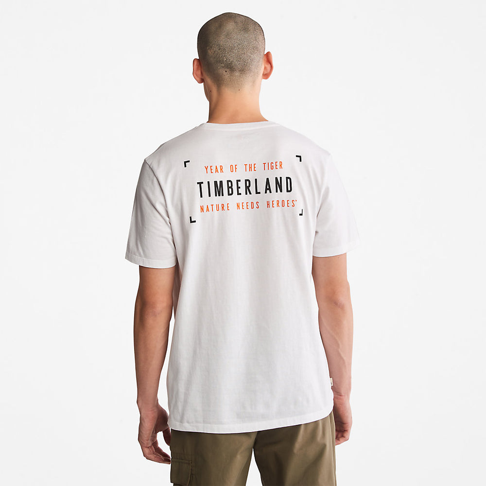 Year of the Tiger T-Shirt for Men in White Timberland Online