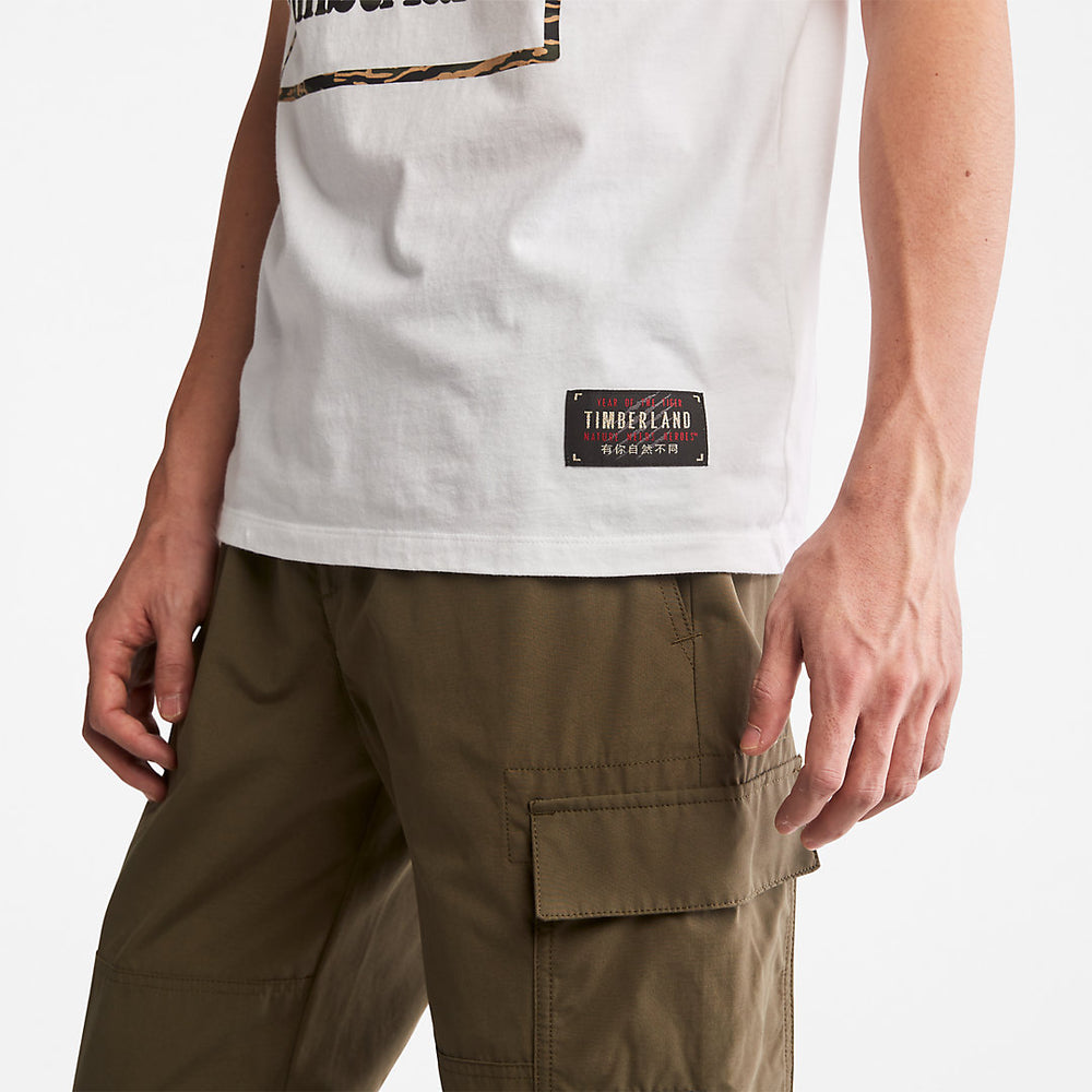 Year of the Tiger T-Shirt for Men in White Timberland Online