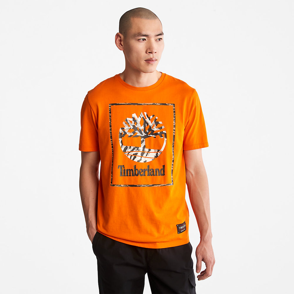 Year of the Tiger T-Shirt for Men in Orange Timberland Sale