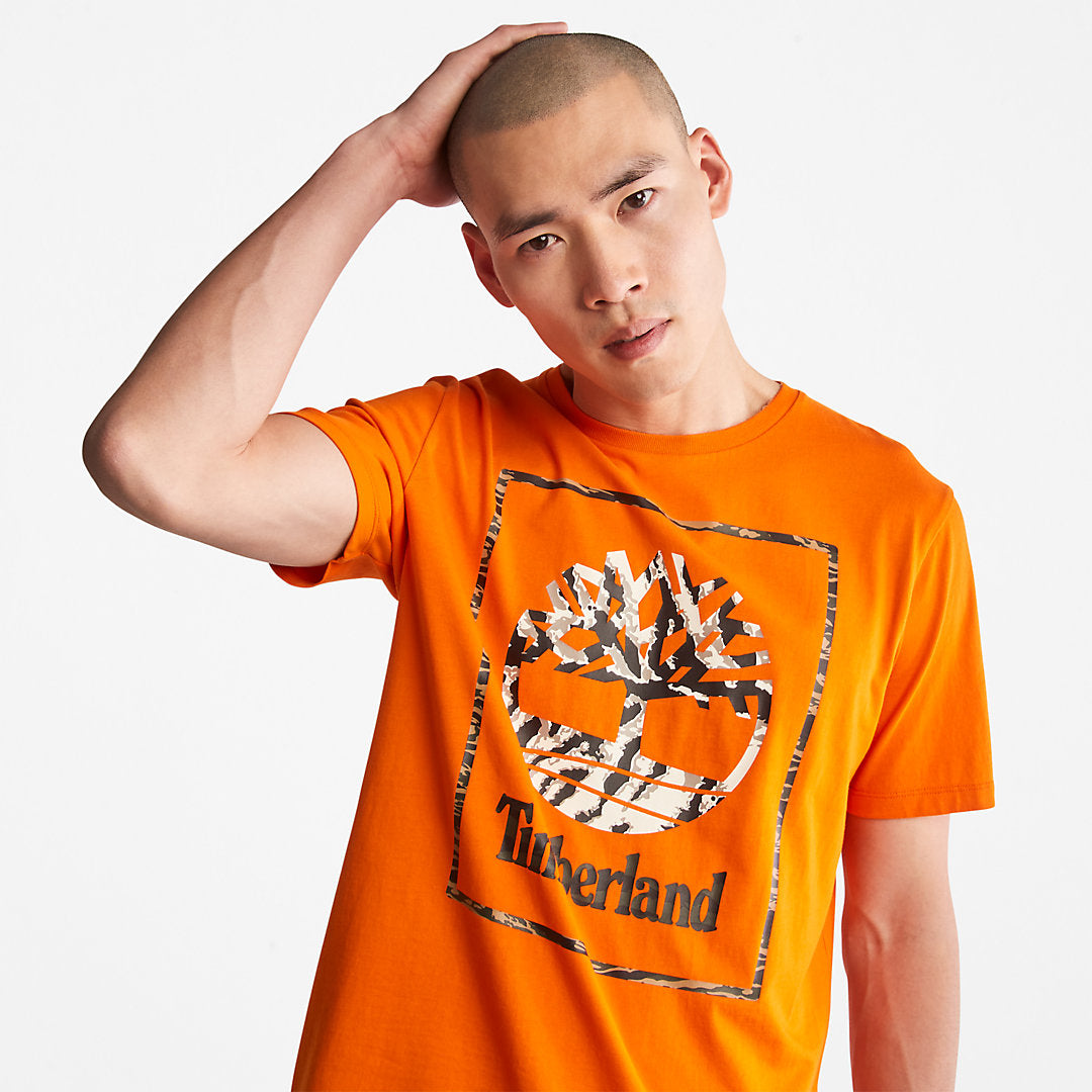 Year of the Tiger T-Shirt for Men in Orange Timberland Sale