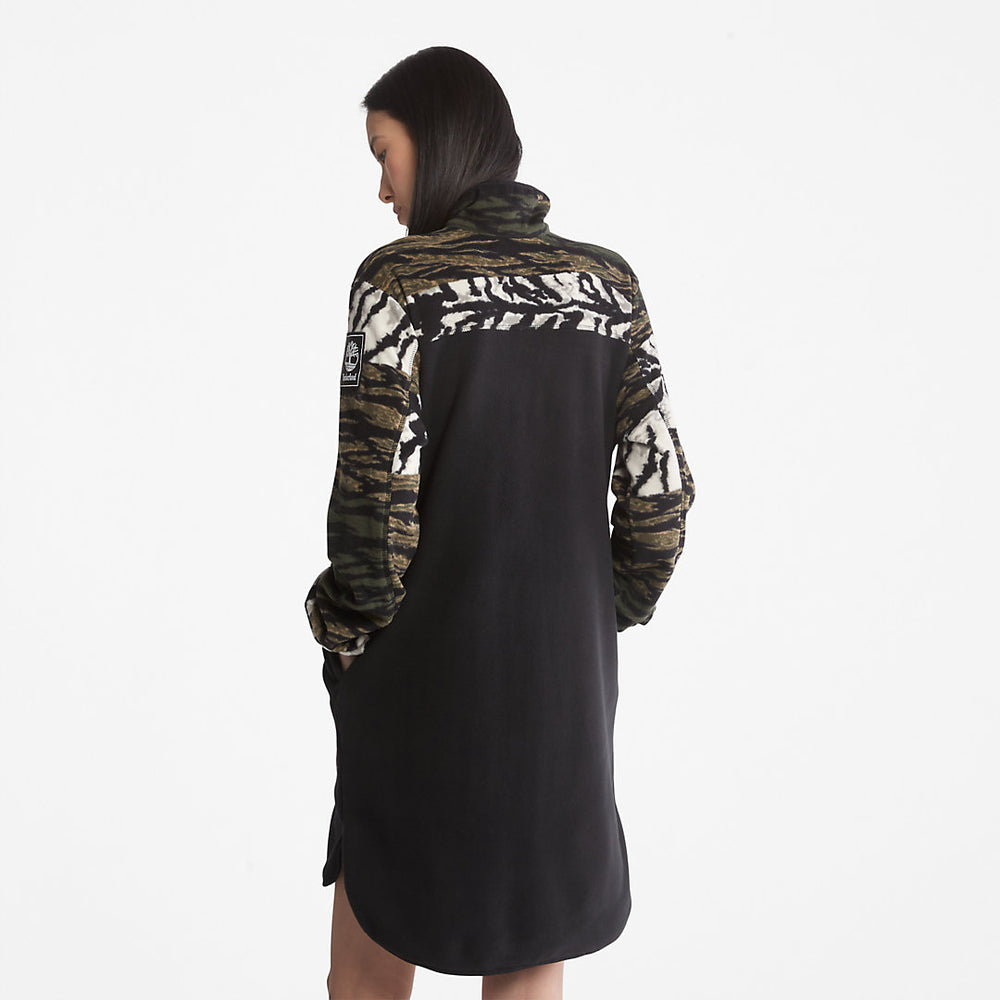 Chinese New Year Fleece Dress for Women in Black Timberland Discount