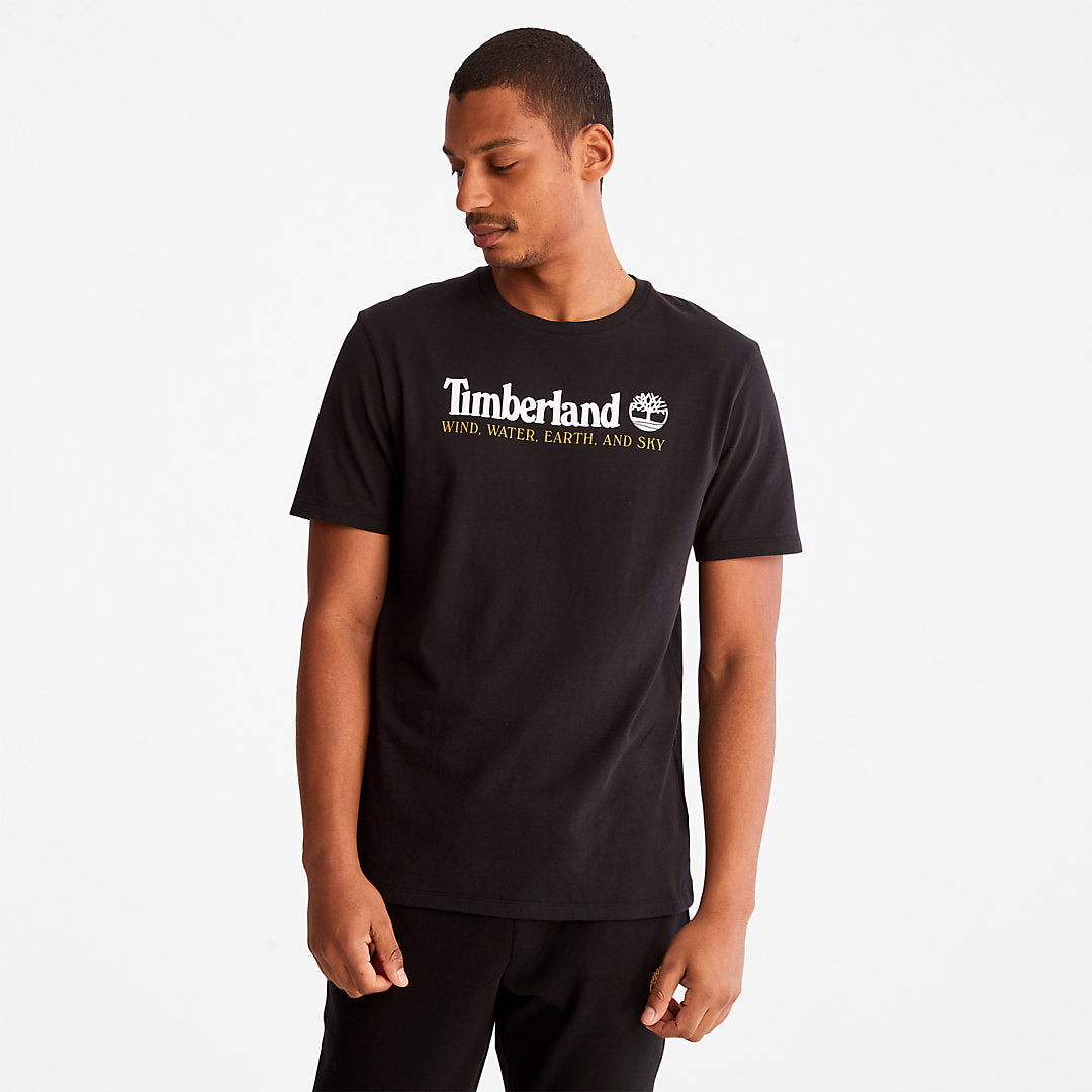 Wind, Water, Earth and Sky™ T-Shirt for Men in Black Timberland Outlet