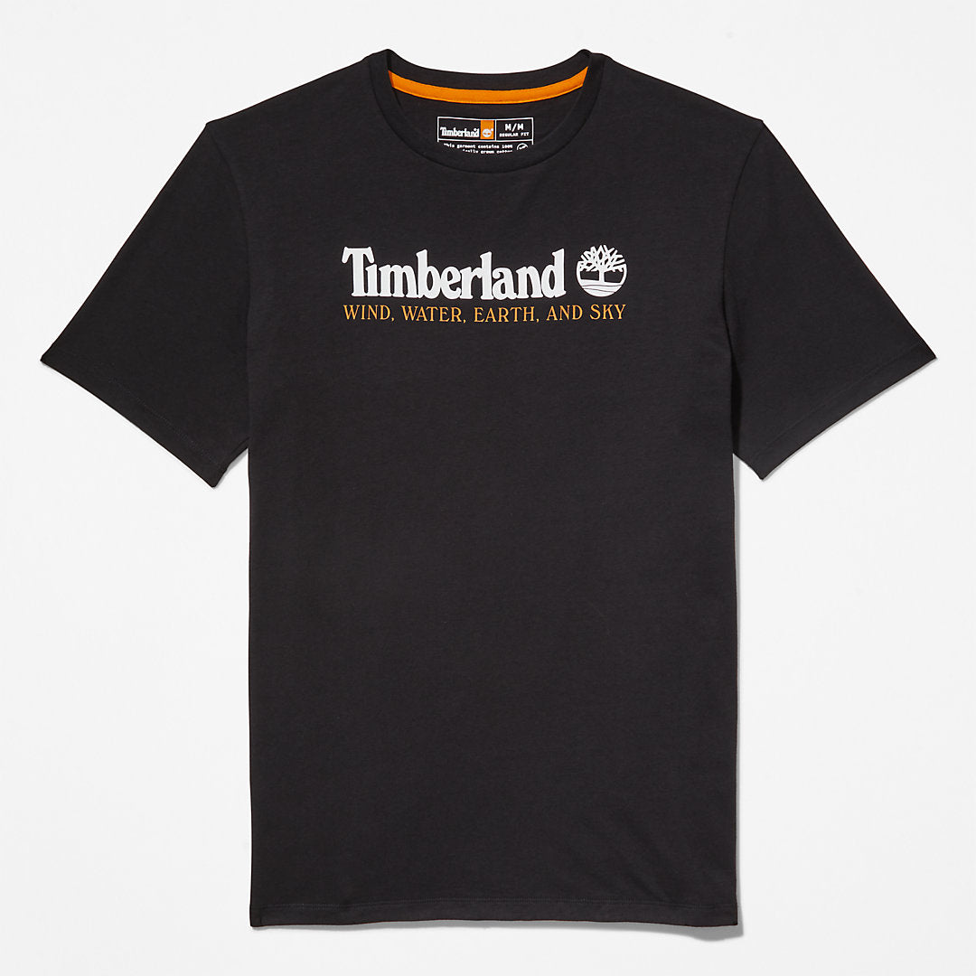Wind, Water, Earth and Sky™ T-Shirt for Men in Black Timberland Outlet