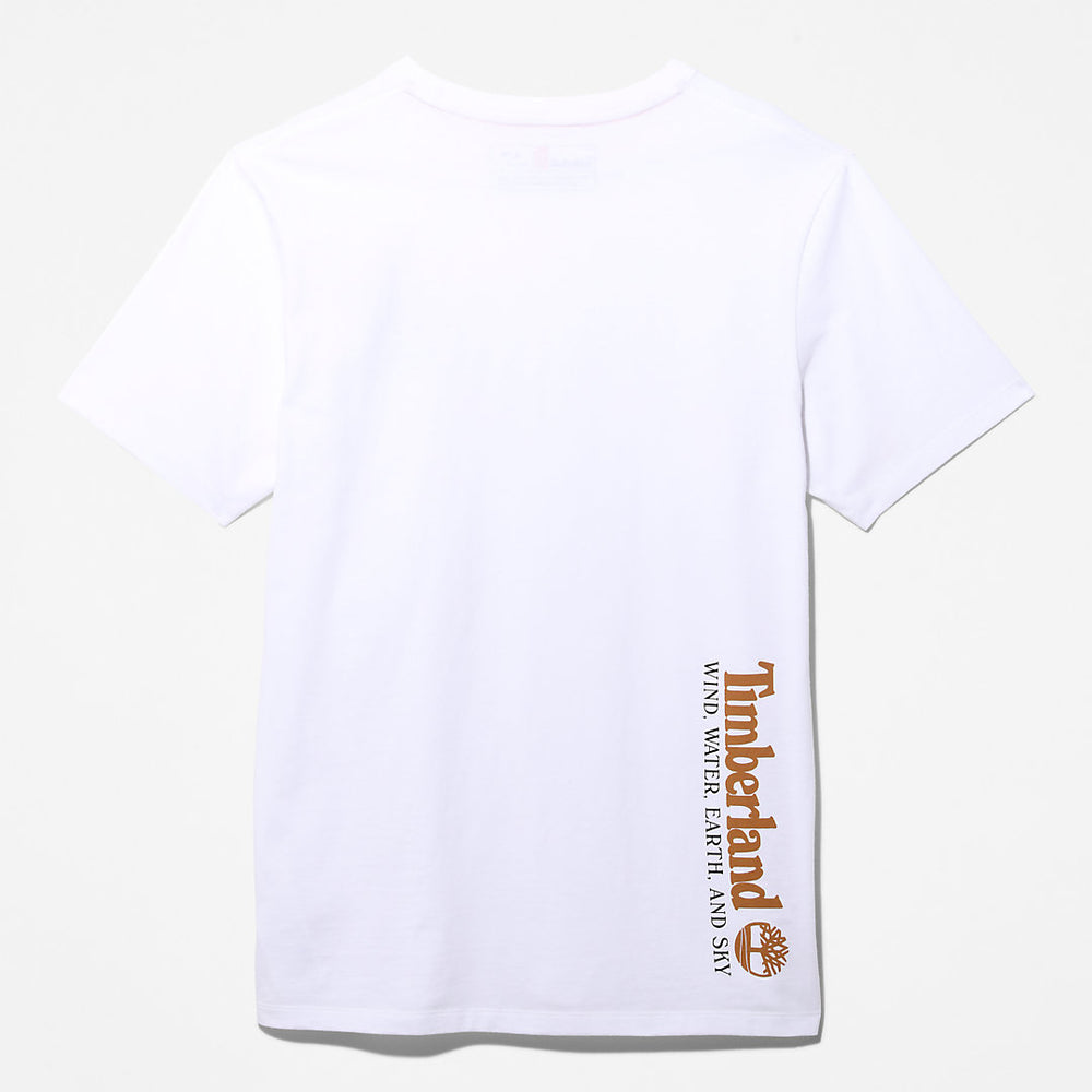 Wind, Water, Earth and Sky™ T-Shirt for Men in White Timberland Outlet