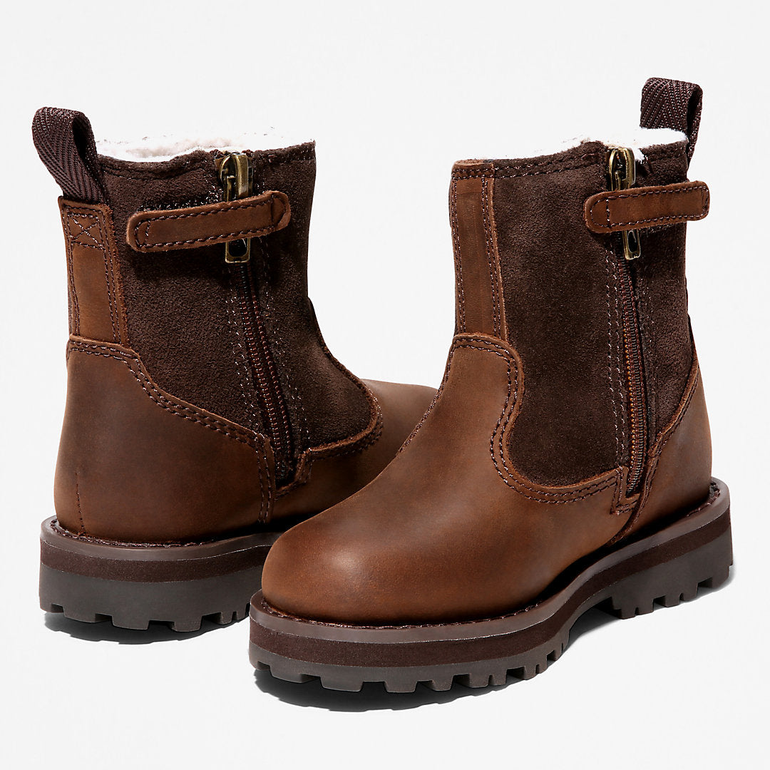 Courma Kid Warm Boot for Toddler in Dark Brown Timberland US