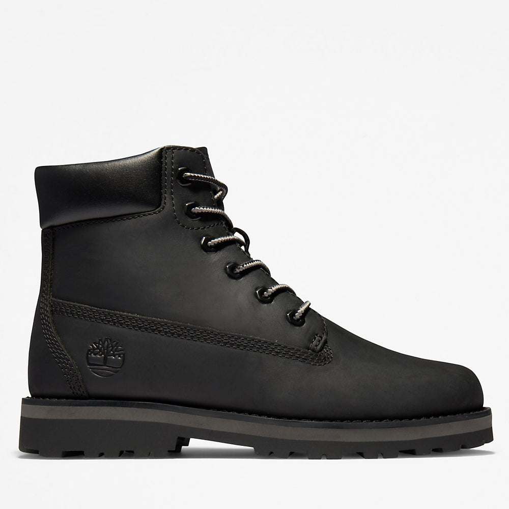 Courma Kid 6 Inch Side-zip Boot for Junior in Black Timberland On Sale