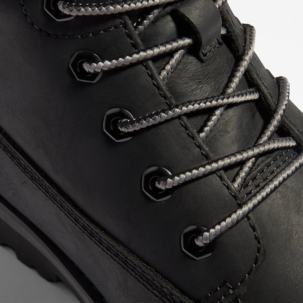 Courma Kid 6 Inch Side-zip Boot for Junior in Black Timberland On Sale