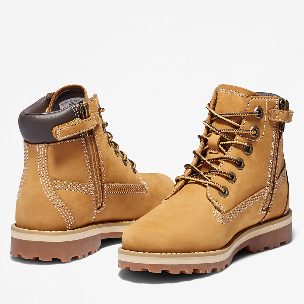 Courma Kid 6 Inch Side-zip Boot for Junior in Yellow Timberland Online