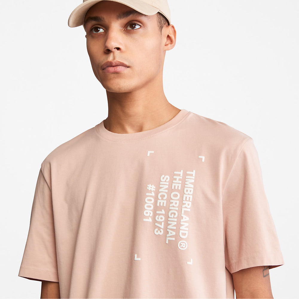 Progressive Utility Graphic T-Shirt for Men in Pink Timberland Outlet