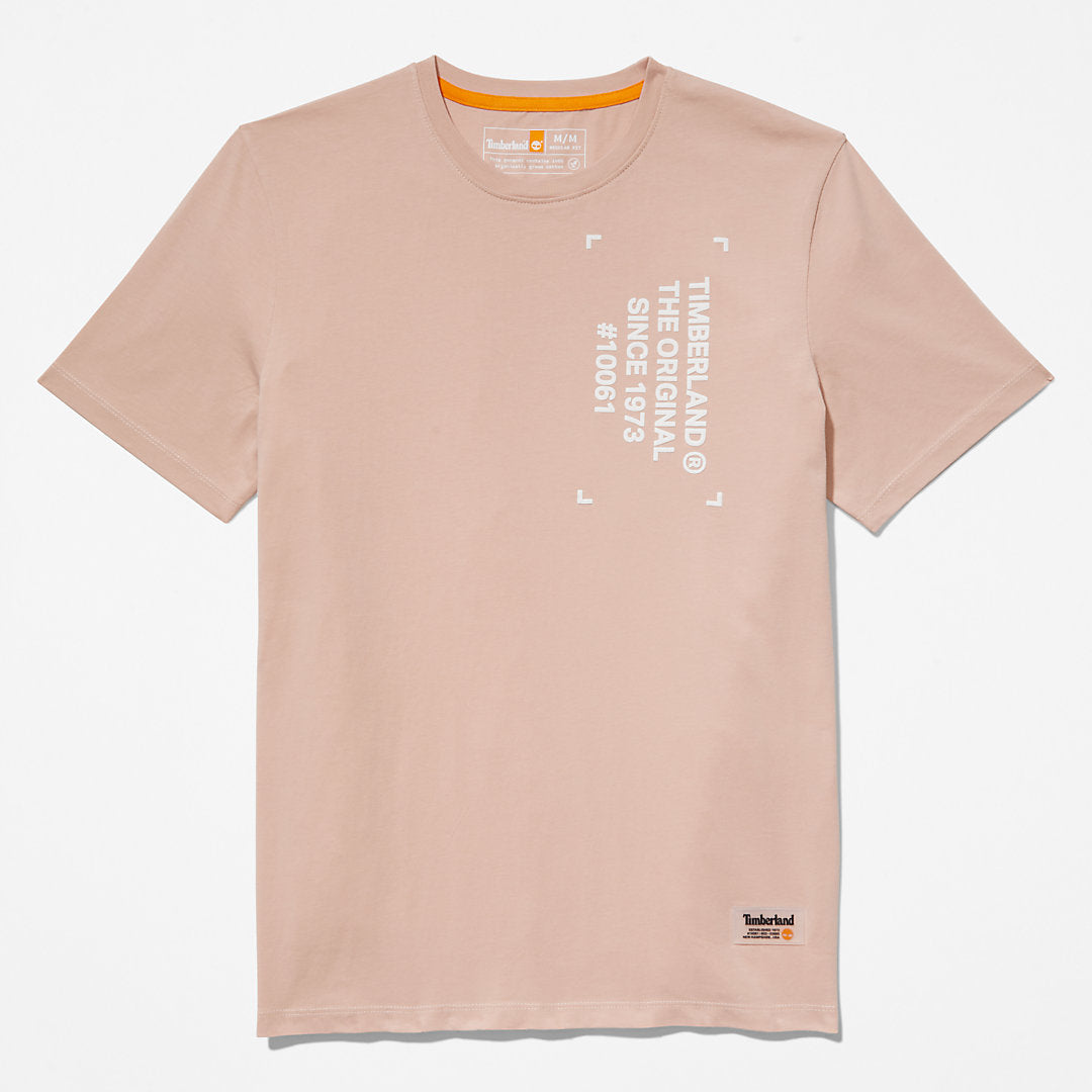Progressive Utility Graphic T-Shirt for Men in Pink Timberland Outlet