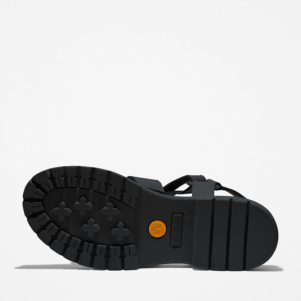 London Vibe Ankle-Strap Sandal for Women in Black Timberland Discount