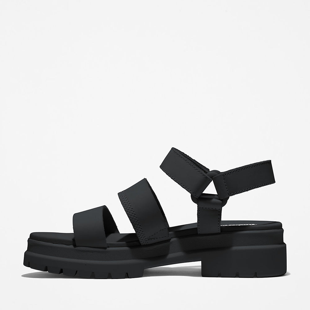 London Vibe Ankle-Strap Sandal for Women in Black Timberland Discount